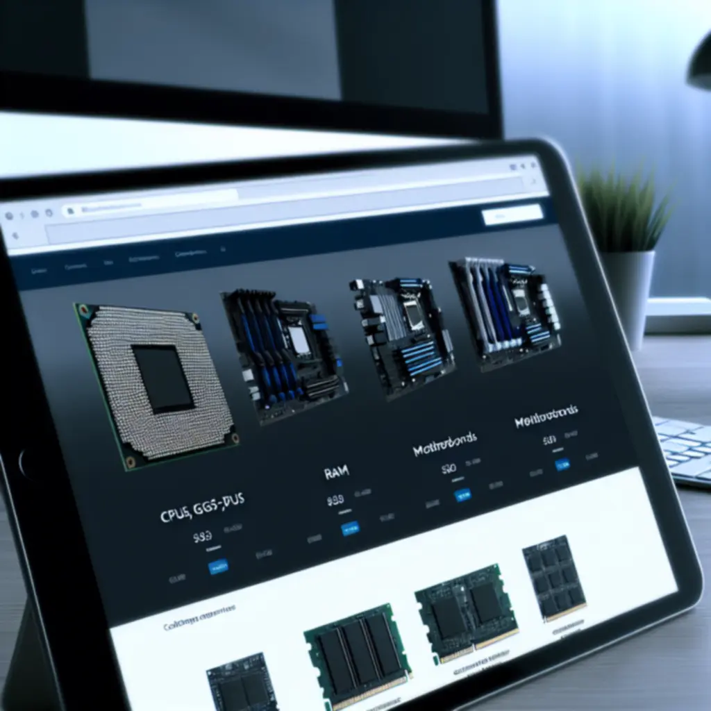 Zorganizowany katalog komponentów komputerowych w sklepie ComputechPL