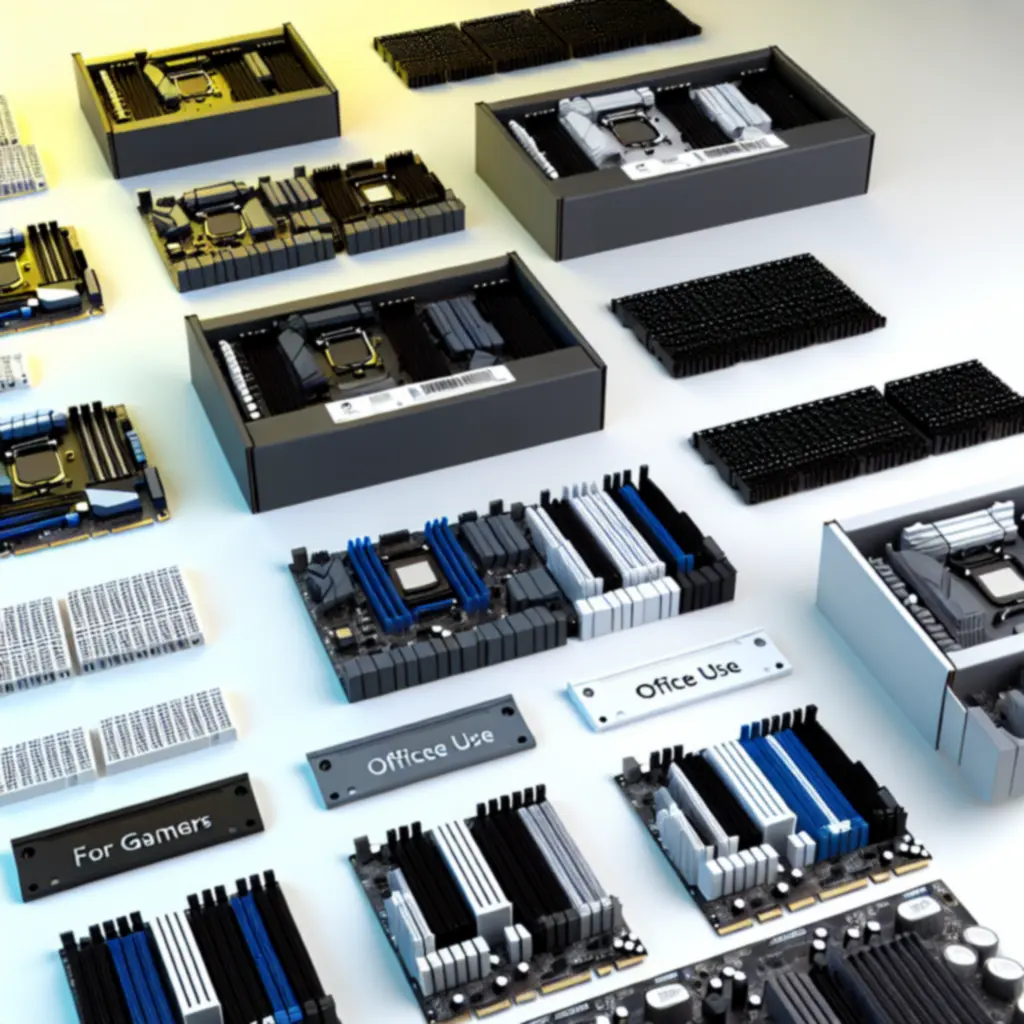 Kolekcje komponentów komputerowych dopasowane do różnych zastosowań