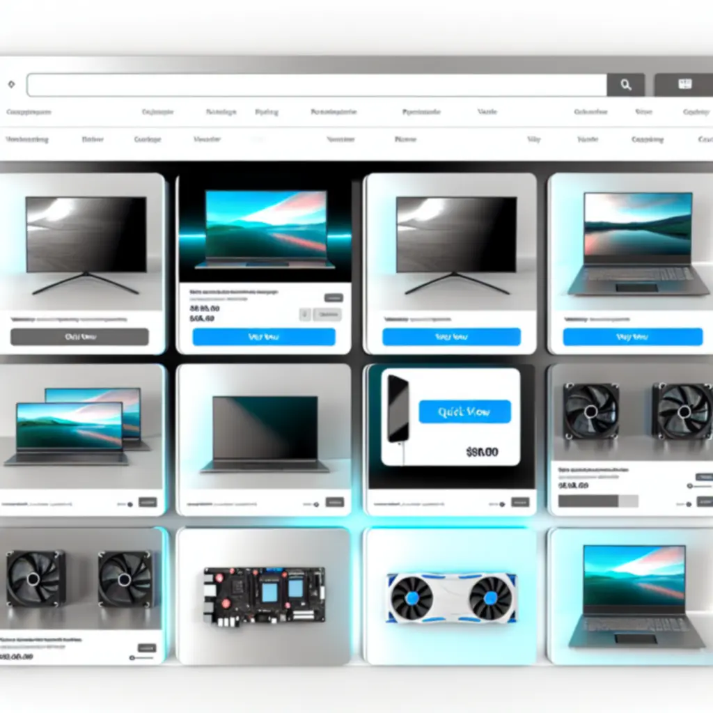 Podgląd siatki produktów katalogu ComputechPL