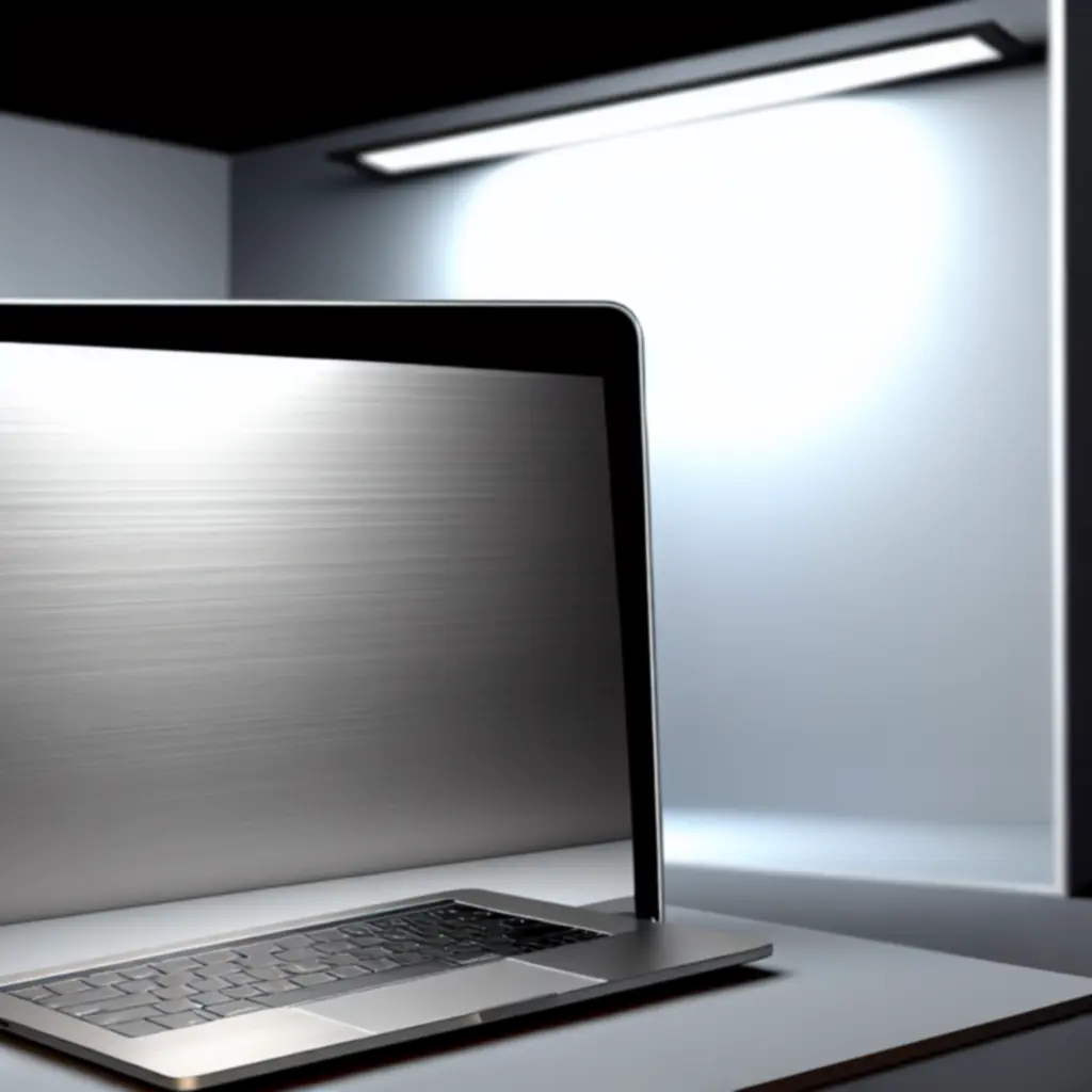 Nowoczesny laptop z podświetlaną klawiaturą na ciemnym tle